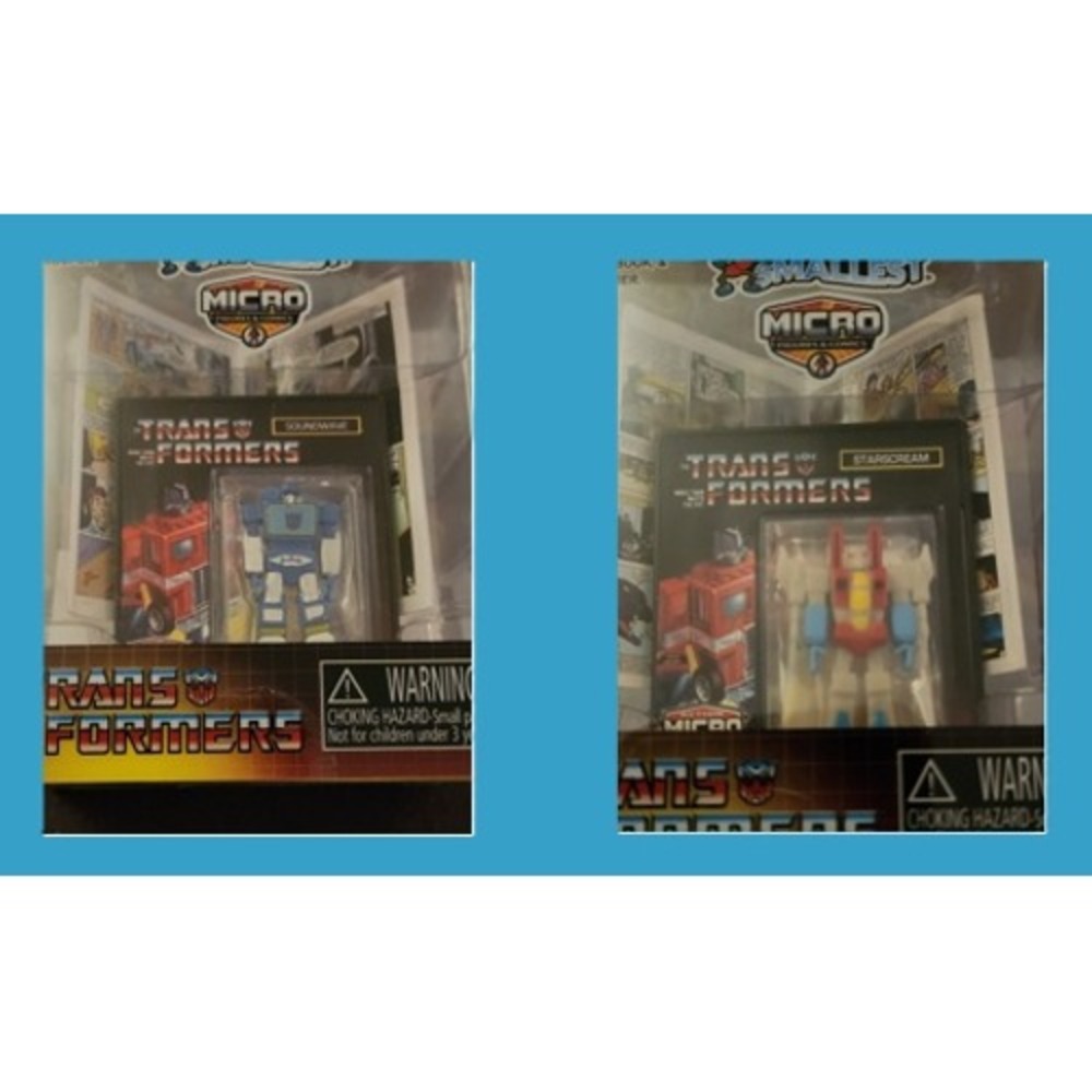 Worlds Smallest Transformers Micro Figures Starscream Soundwave Comic Set 2pk
